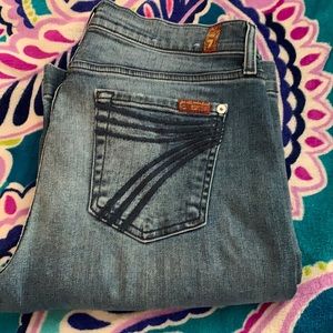 7 For All Mankind dojo jeans. Size 30 inseam 32
